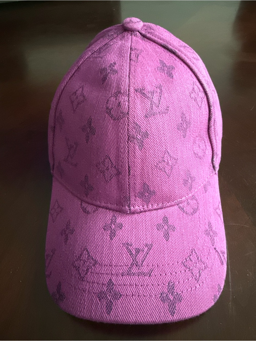 Louis Vuitton Pink Monogram Baseball Cap